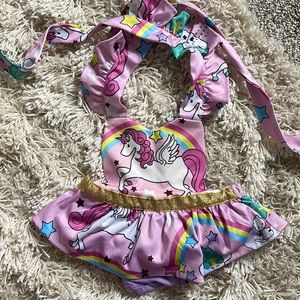 Unicorn Baby Halter Romper